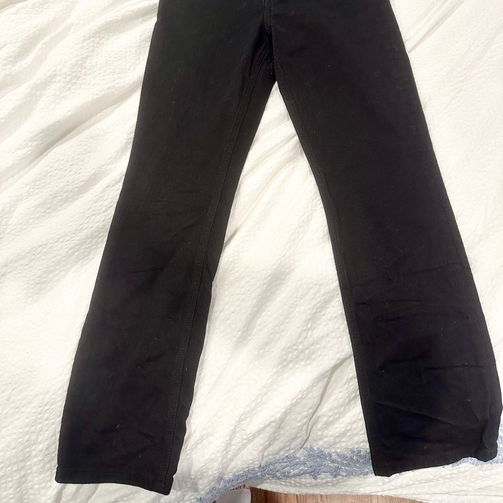 Reformation Black Wash Highwaisted Jeans Size 27